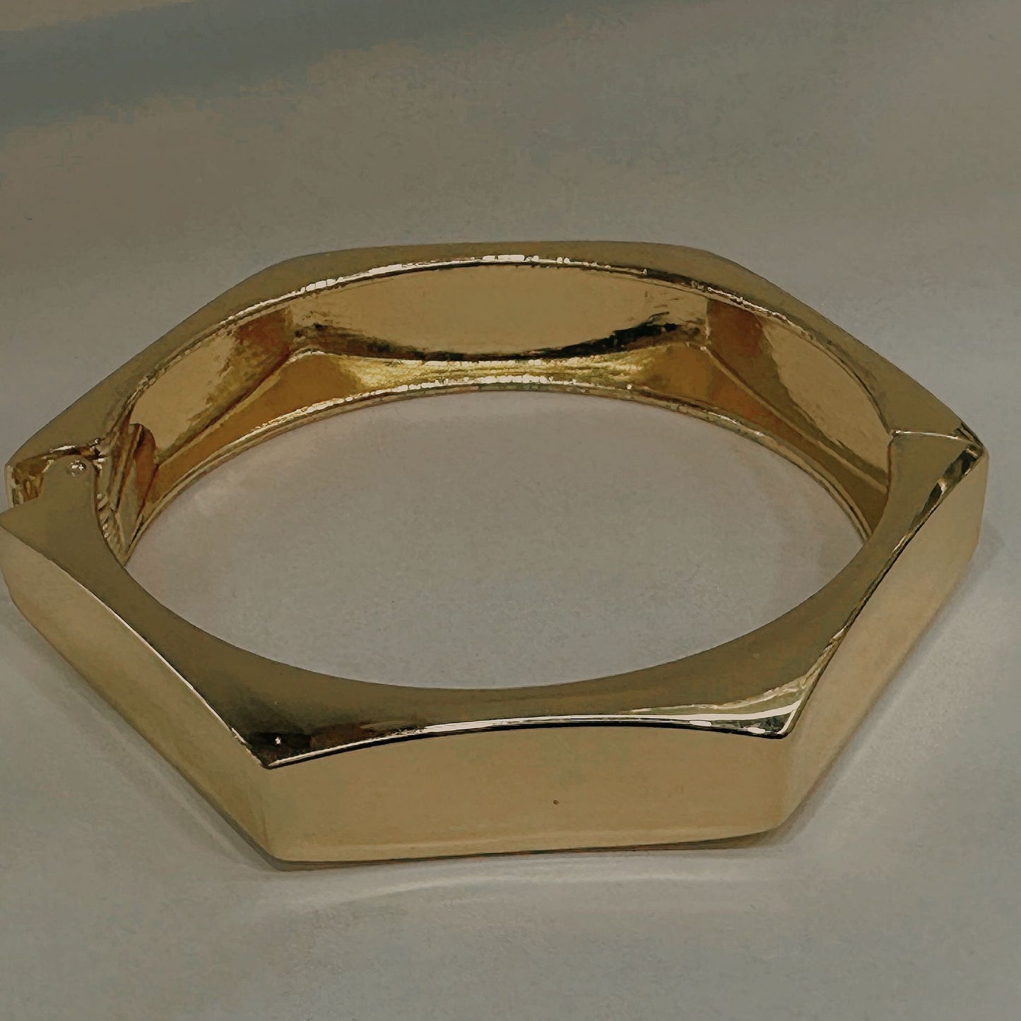 Bracciale da donna placcato con strass intarsiati e perline rotonde geometriche esagerate