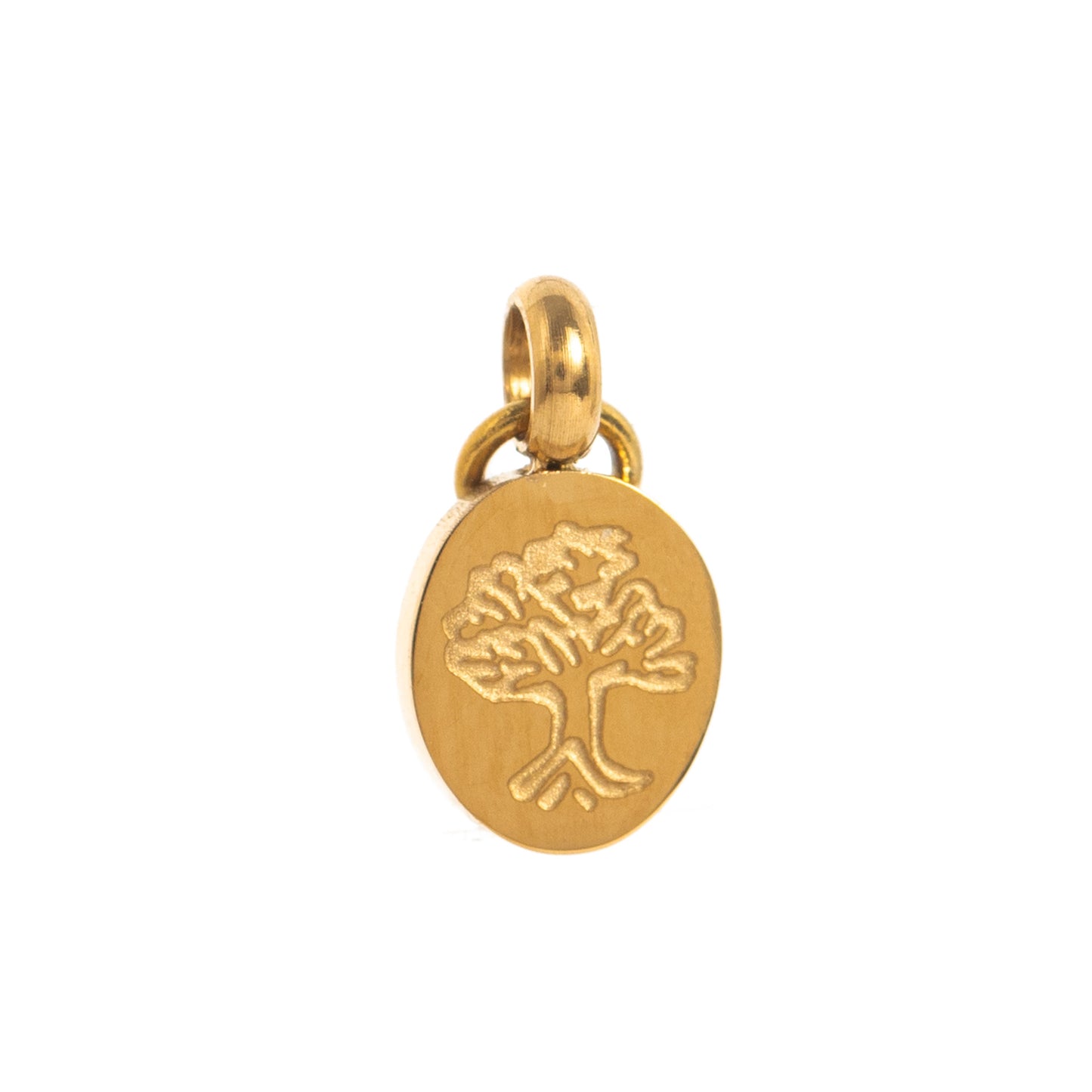 Casual 18K Gold PVD Stainless Steel Elephant Heart Pendant Necklace