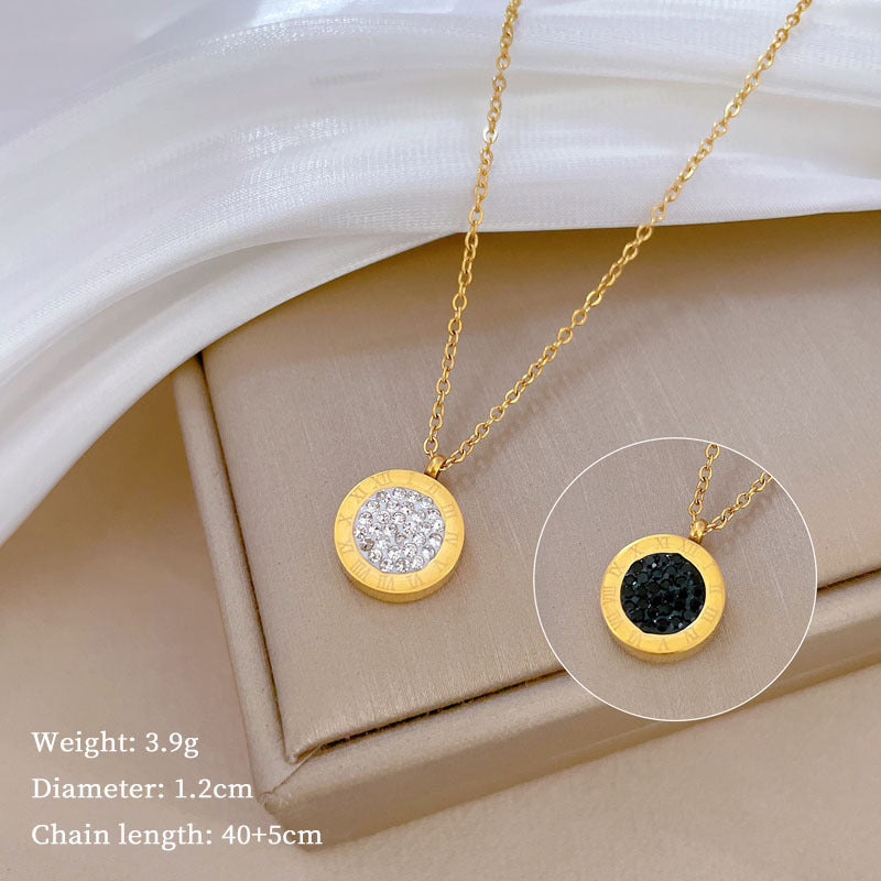 Minimalist Plated Titanium Steel Geometric Collar Necklace Unisex