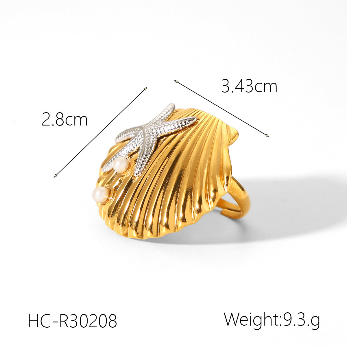 Anello Aperto in Acciaio Inossidabile da Donna con Farfalla Cuore Stella Fiore Geometrico e Animale, Stile Ins