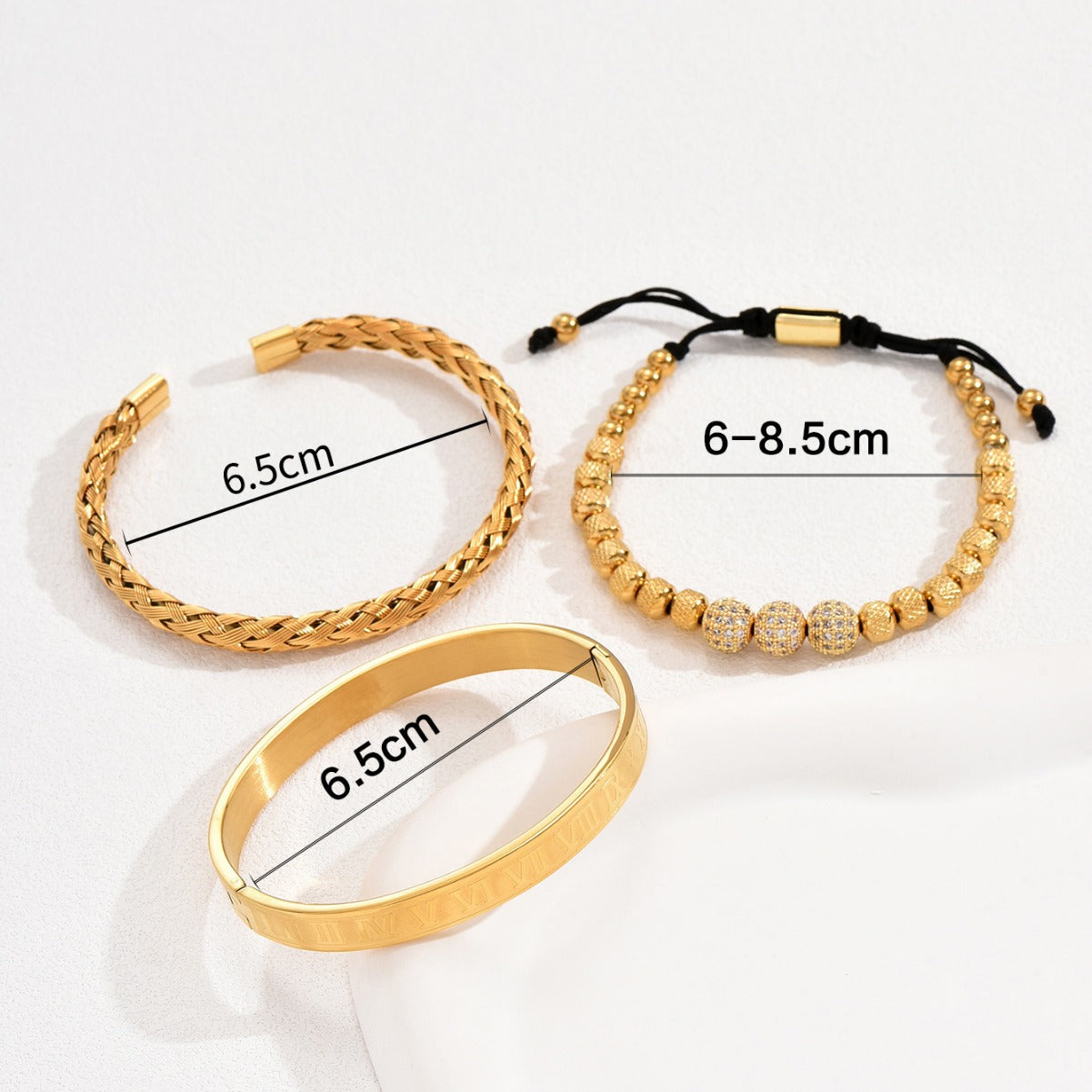 Pulsera geométrica minimalista de cobre en forma de U con incrustaciones de circonita, ajustable, unisex, para regalo de empresa