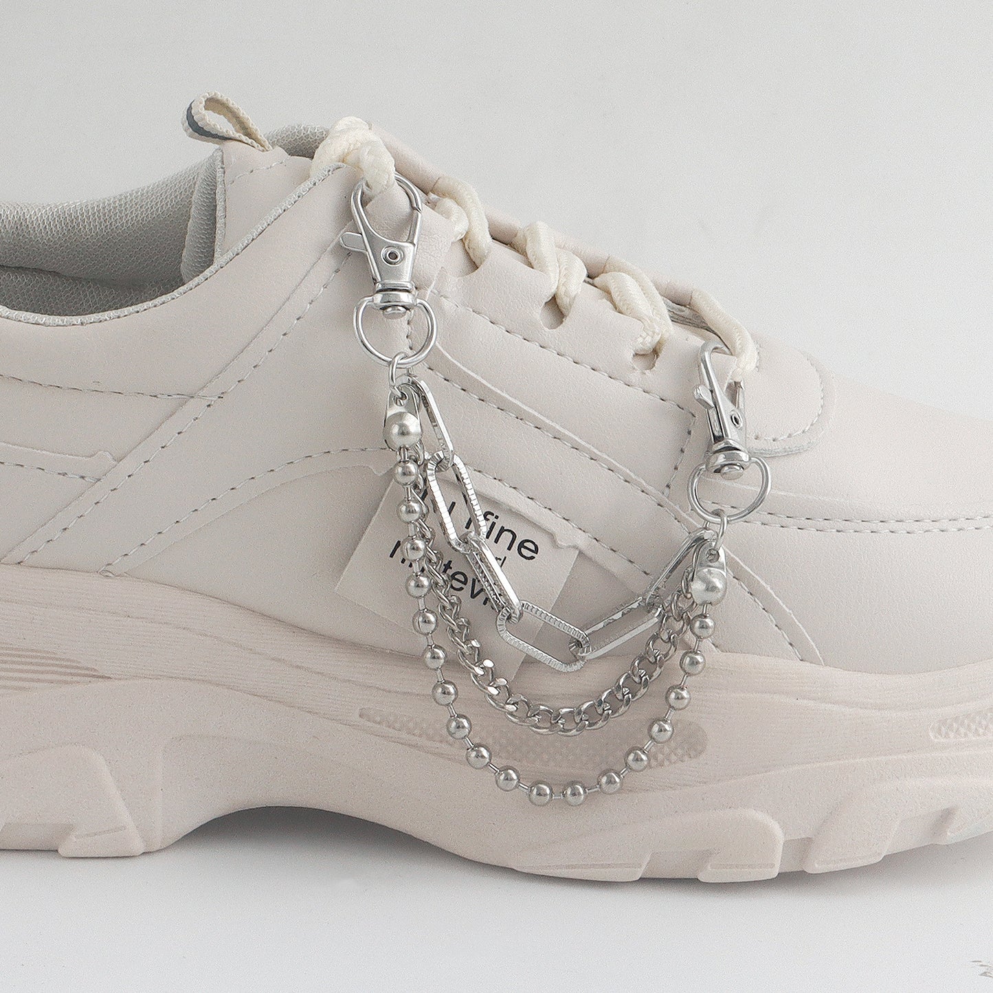 Vintage-Style Geometric Alloy Anklet with Multi-Layer Beaded Chain for Women