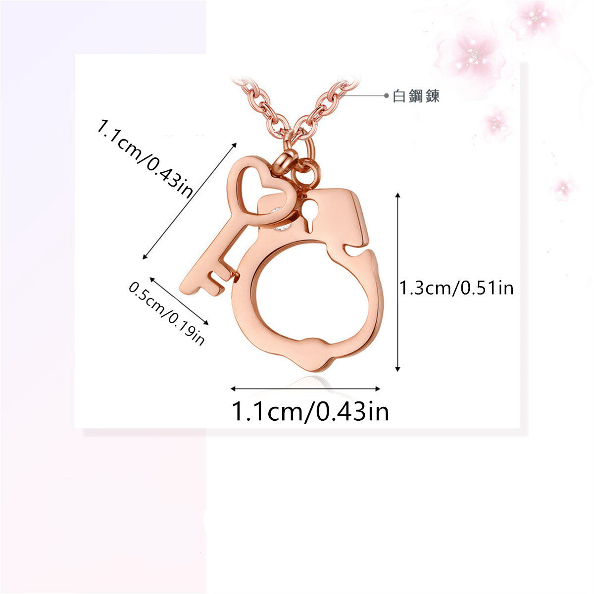 Minimalist Heart-Shaped Stainless Steel Necklace with Titanium Steel Pendant and Plated Finish for Unisex Wear