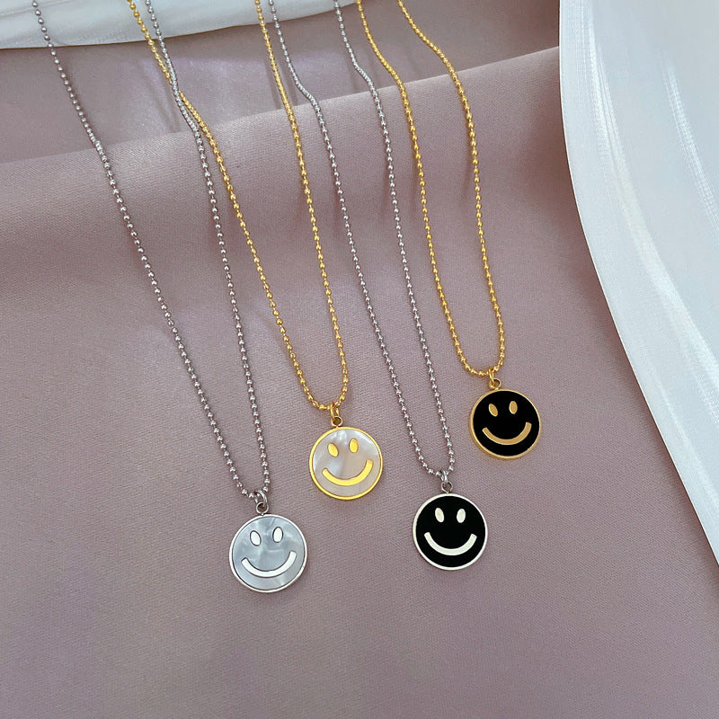 Collana Minimalista con Pendente Geometrico in Acciaio al Titanio per Donna e Uomo con Catena a Locket Dorata, Dolce e Delicata Gioielleria per la Clavicole