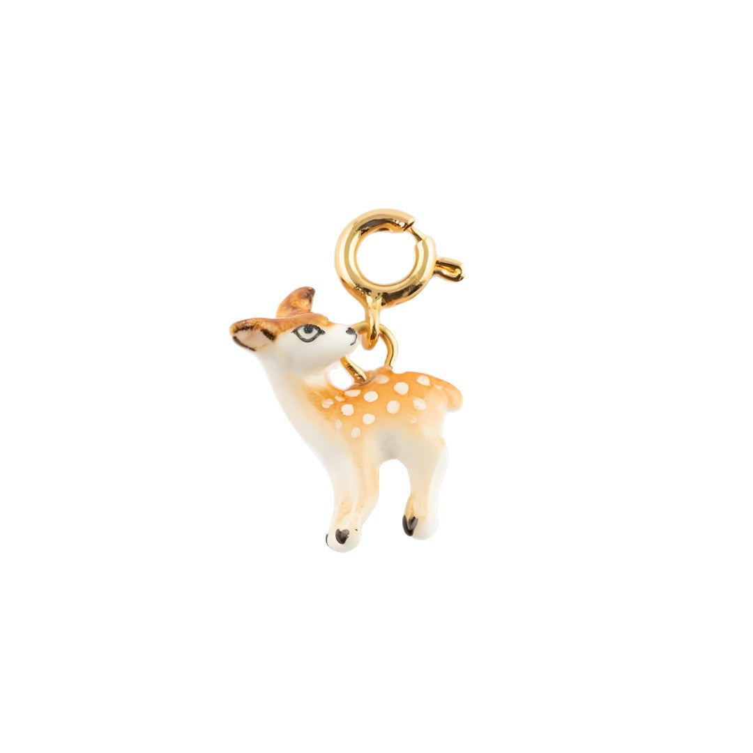 Vintage 18K Gold Plated Stainless Steel Animal Pendant Charm Bar for Women