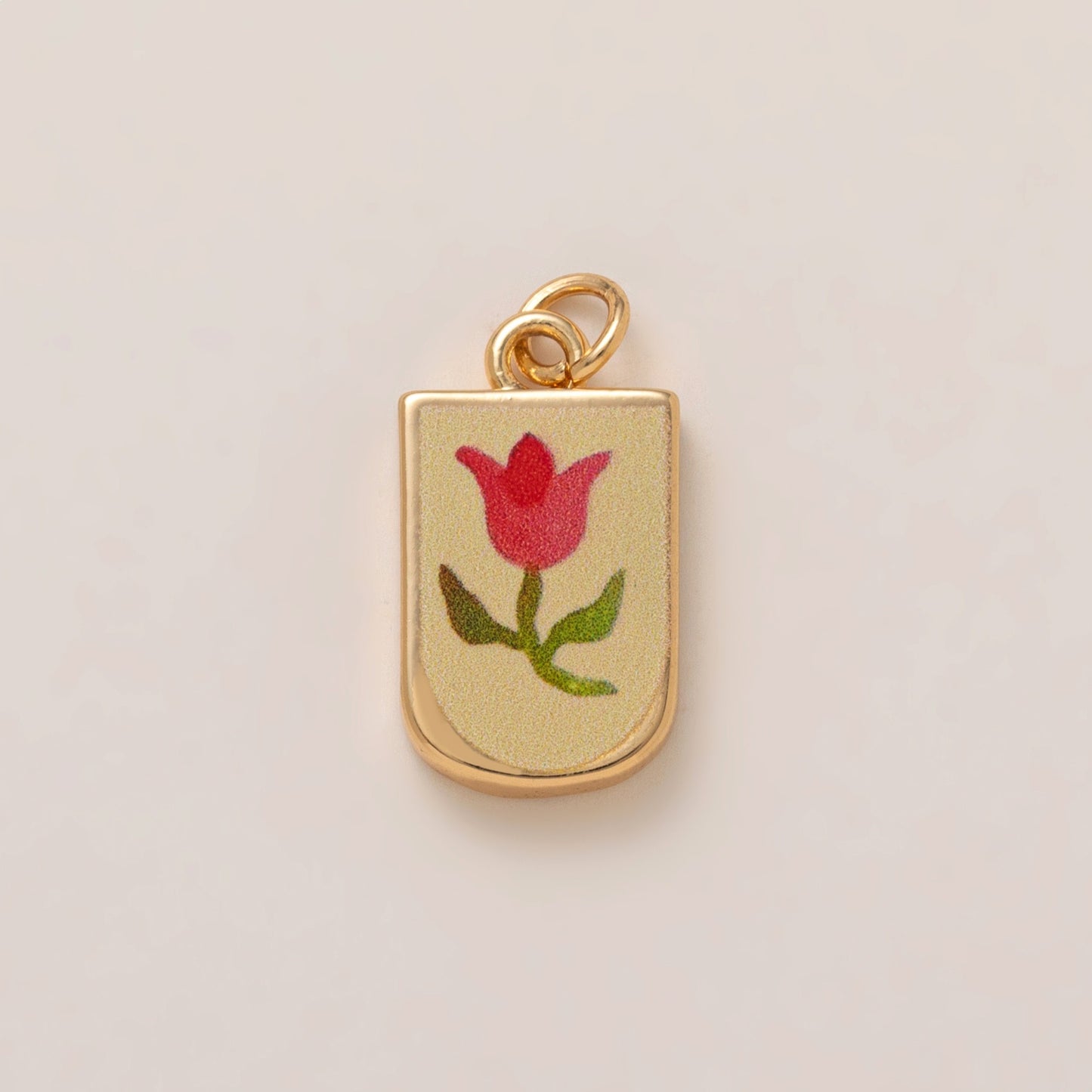 Vintage Floral Moon Star Letter Enamel Plated Brass Shoe Charm