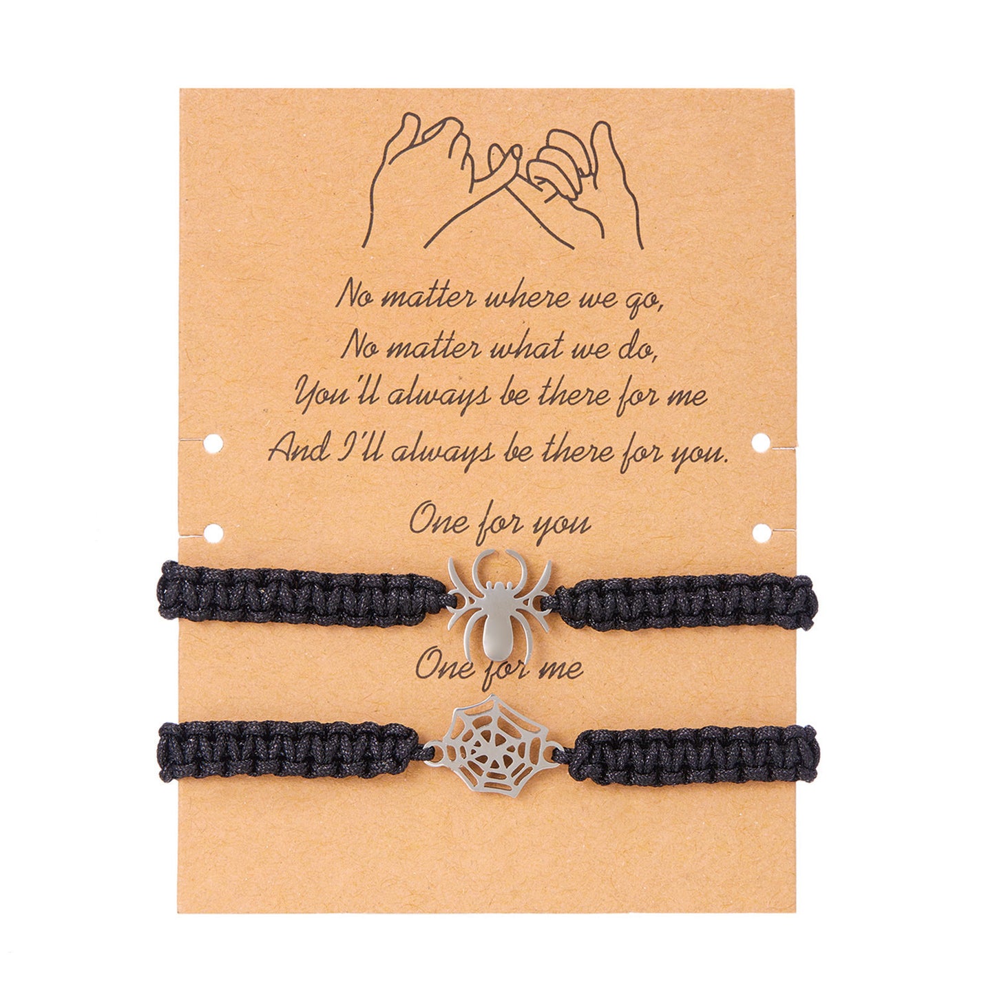 Pulsera de Telaraña Tejida a Mano para Halloween con Diseño de Animales en Cordón, Accesorio de Moda Unisex