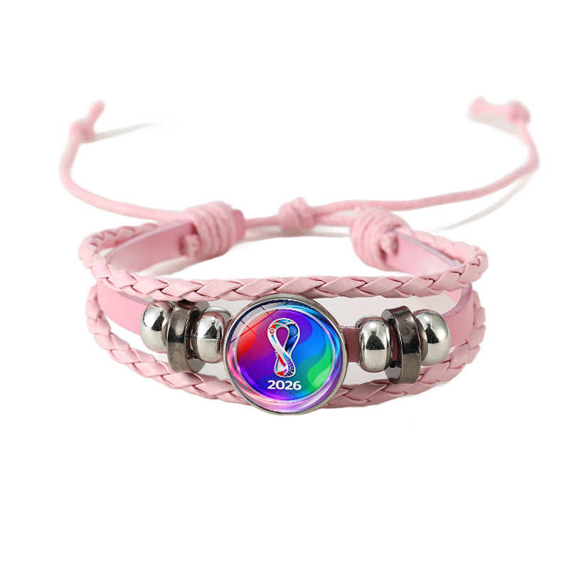 Casual Geometric Plated Leather Bracelet Unisex Fashion Wristband