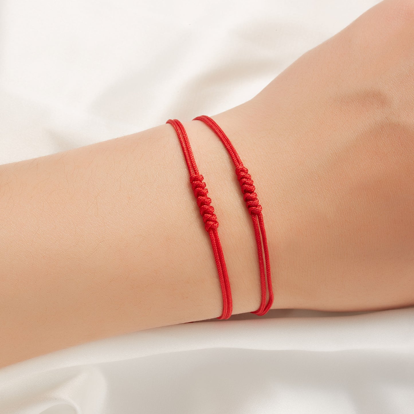 Fashion Elegant Handmade Bow Red Rope Adjustable Friendship Bracelet for Unisex