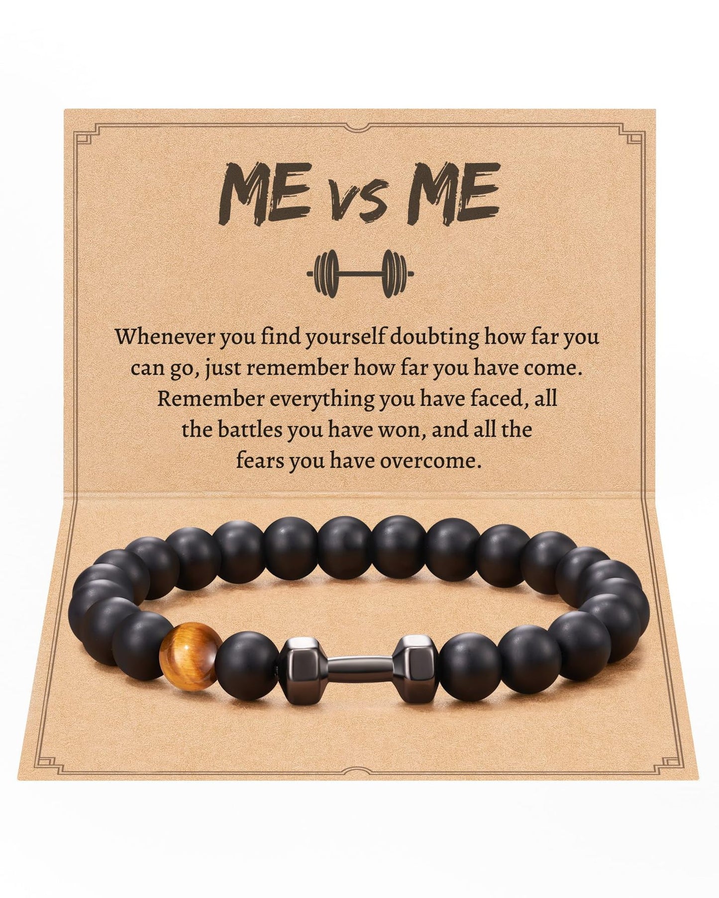 Fashion Matte Plated Alloy Beaded Bracelet Unisex Elastic Yoga Energy Bangle