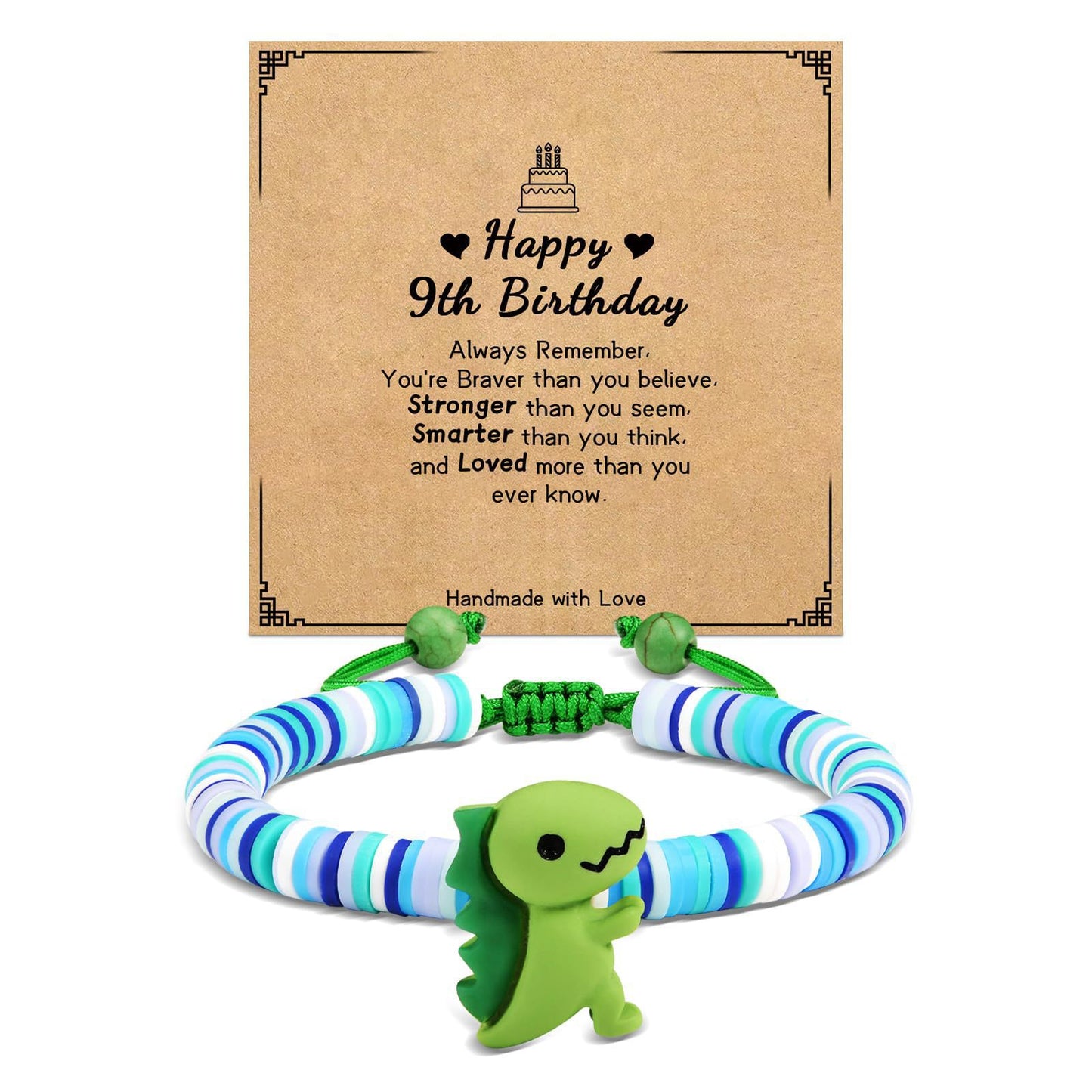 Minimalist Animal Dinosaur Resin Braided Bracelet Unisex Adjustable Hand Rope