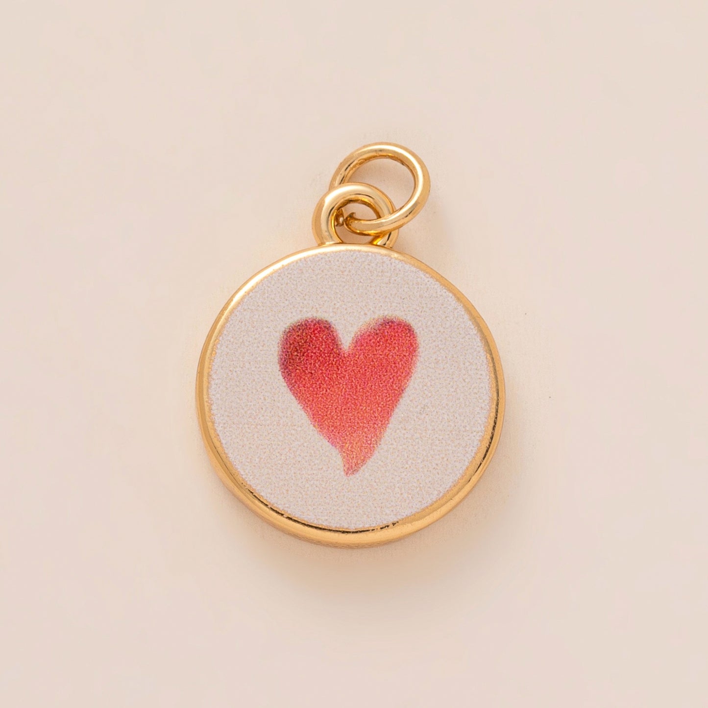 Sweet Floral Brass Plated Persimmon and Note Shoe Charm with Yellow Tulle Bow