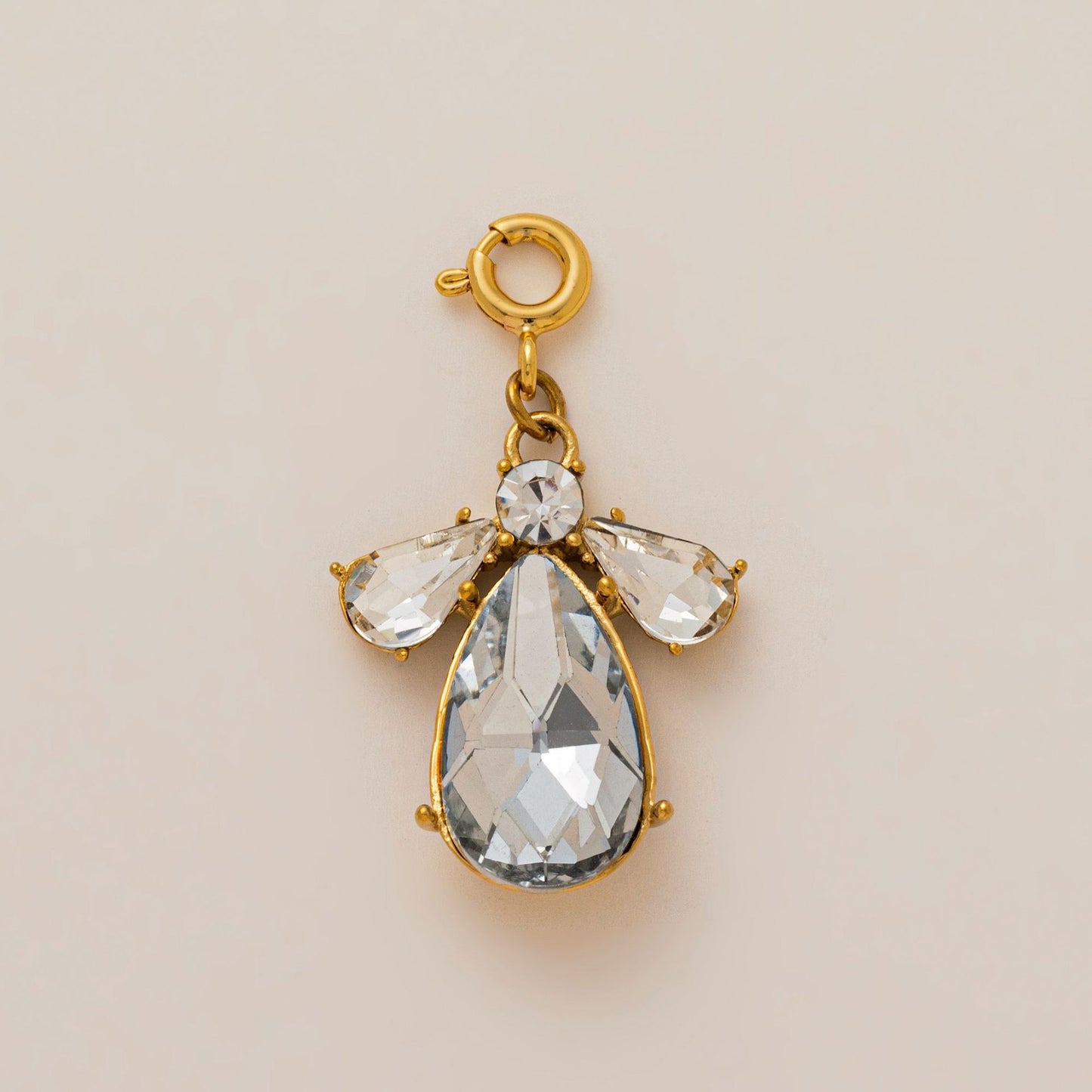 Fashion Plated Stainless Steel Cubic Zirconia Charm Bar Pendant