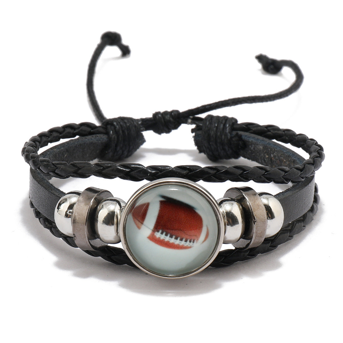 Unisex Geometric Leather Bracelet