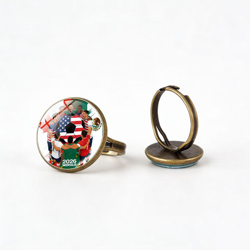 Sporty Geometric Alloy Plated Ring Unisex Fashion Jewelry