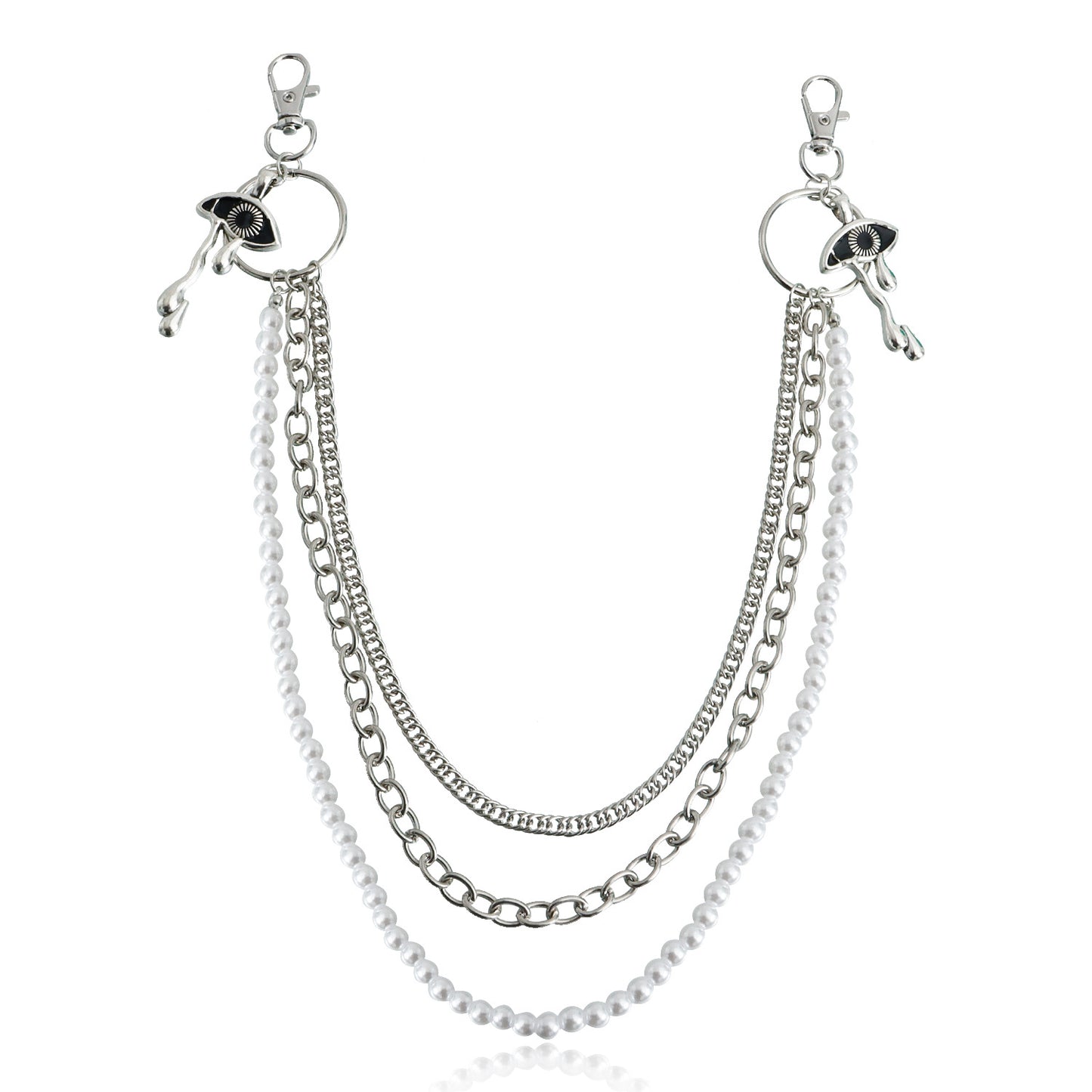 Punk Minimalist Skull Metal Waist Chain for Women
