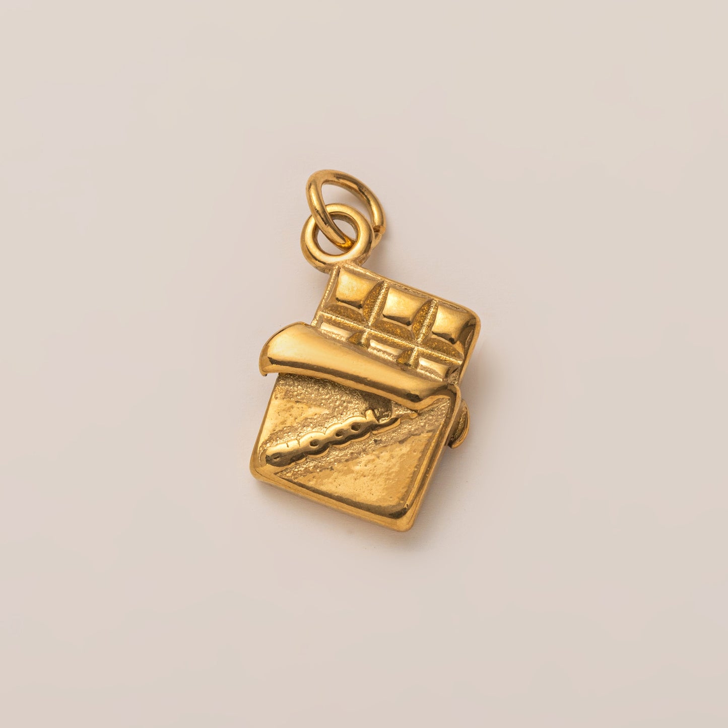 Vintage 18K Gold Plated Stainless Steel Heart Pendant Charm Bar PVD DIY Accessories