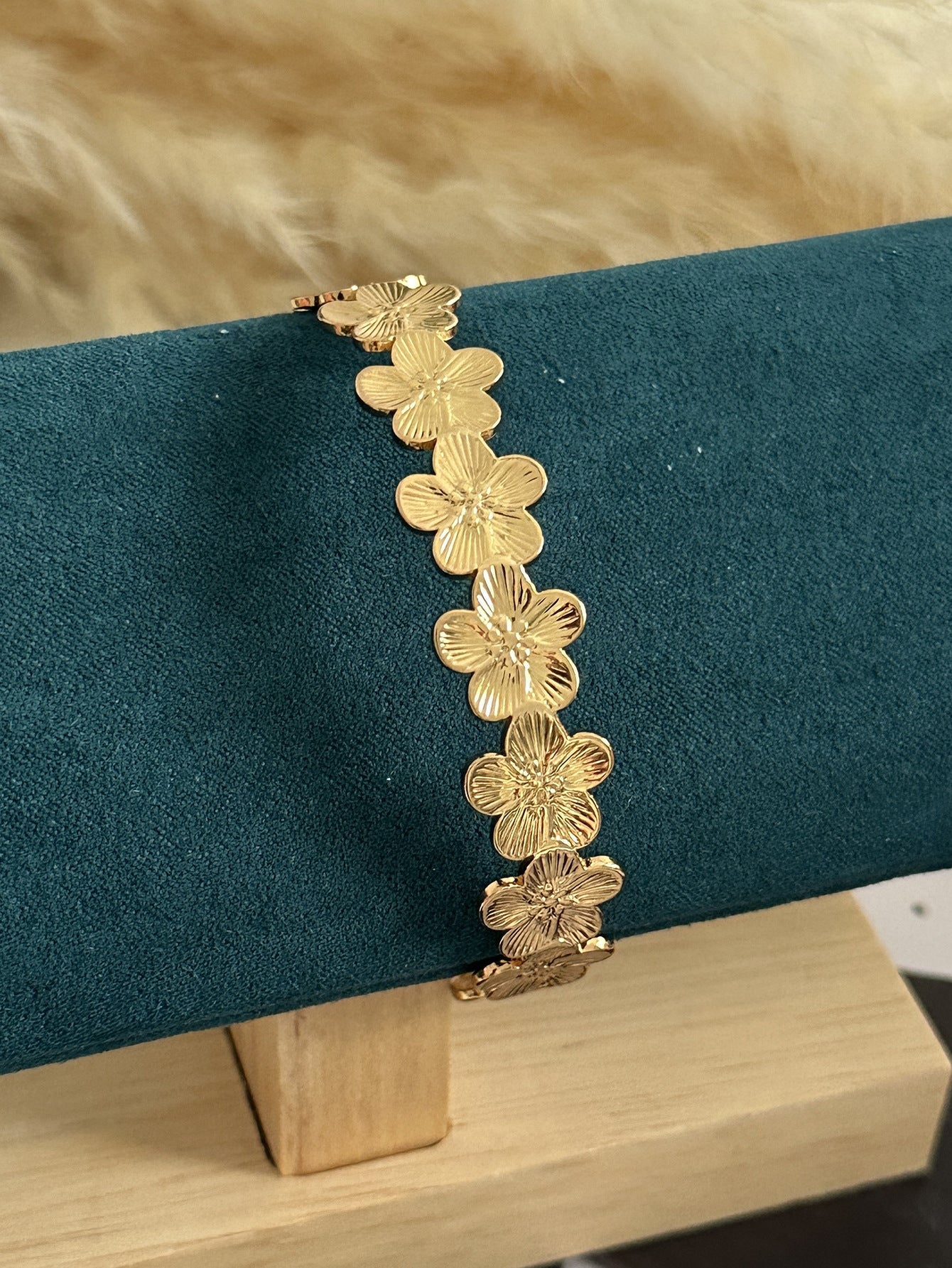 Minimalist Elegant Geometric Plated Stainless Steel Multi-Layer Bracelet for Women