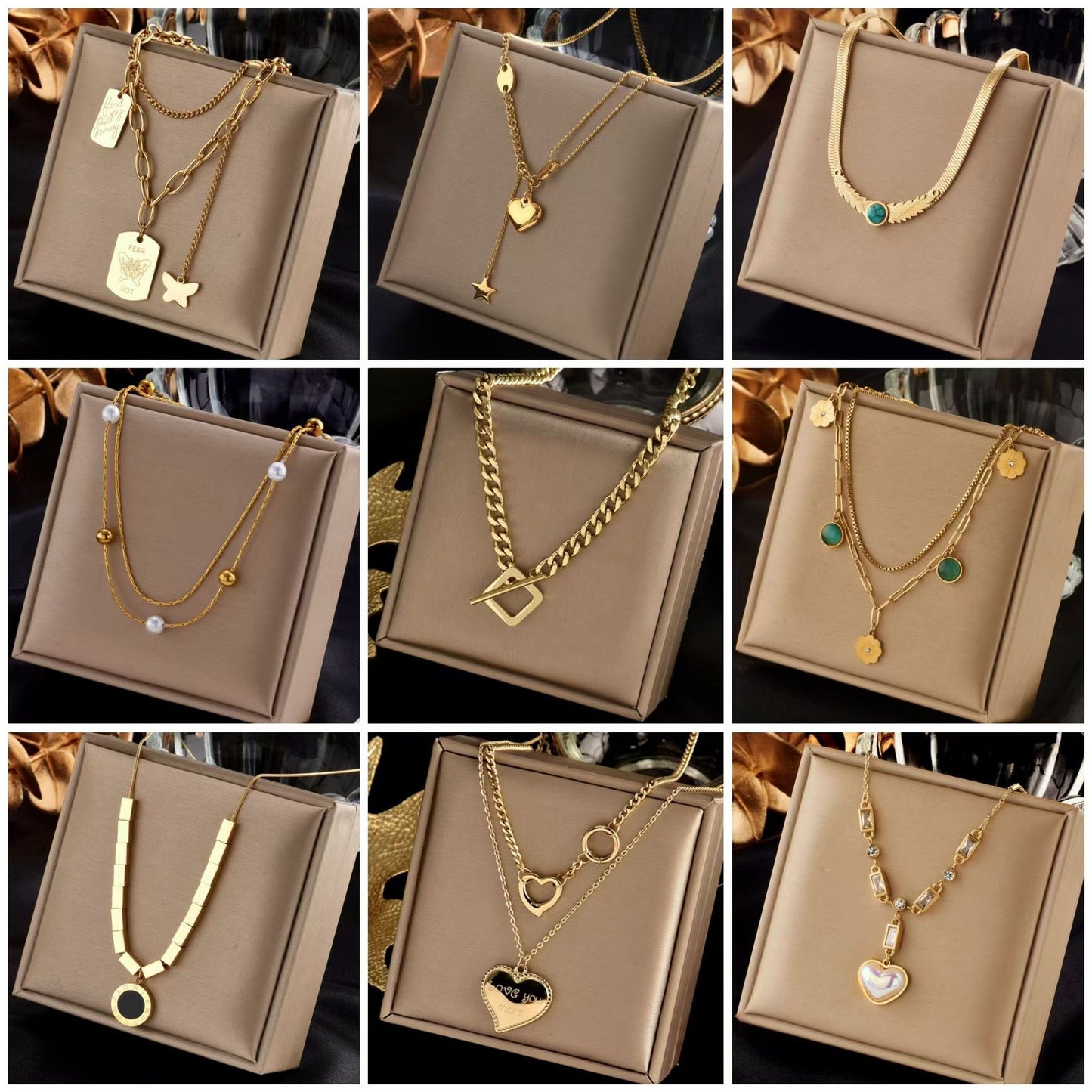 Sweet Minimalist Heart Titanium Steel Plated Necklace for Women
