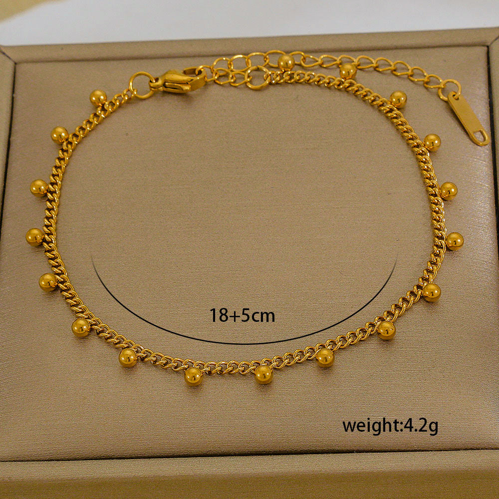 Set di bracciali multistrato minimalisti in acciaio inossidabile con placcatura sottovuoto, da indossare tutti i giorni