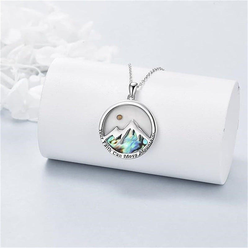 Minimalist Geometric Pendant Necklace for Women Stainless Steel Chain with Titanium Steel Charm and Electroplated Finish