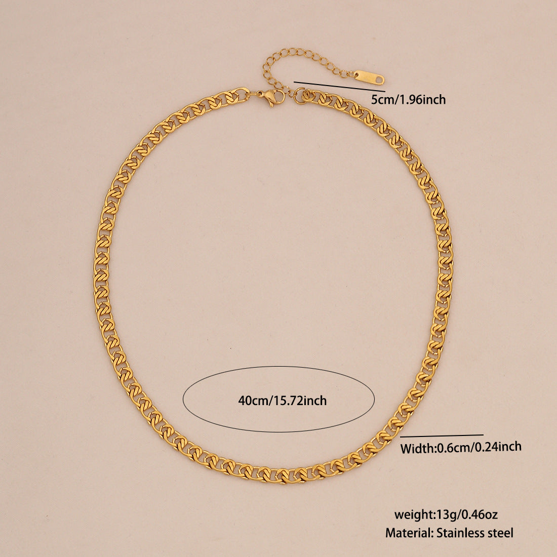 Collana a catena minimalista con serpente per donna in acciaio inossidabile placcato - Gioielli delicati per clavicola