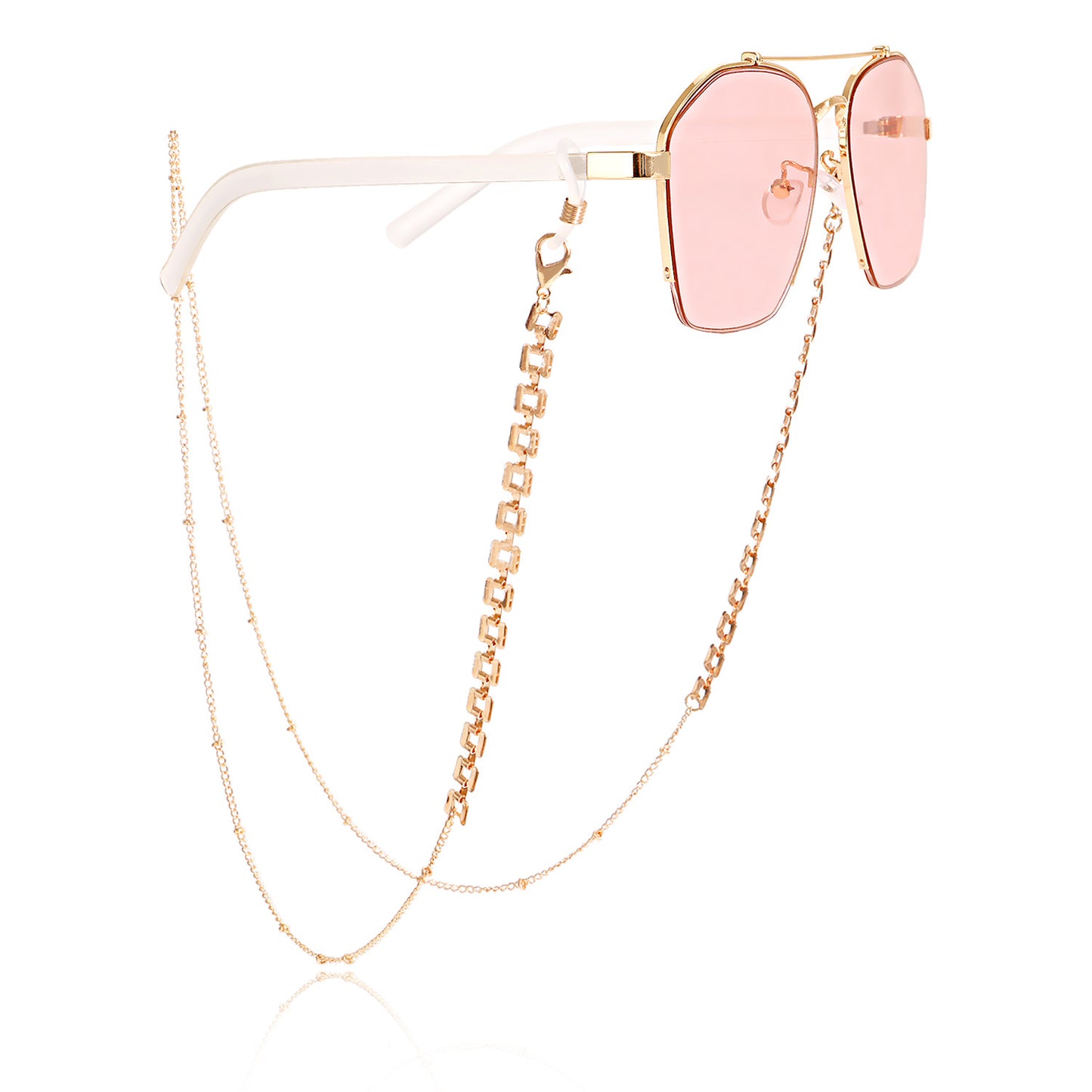 Butterfly Airplane Round Heart Alloy Glasses Chain and Mask Chain