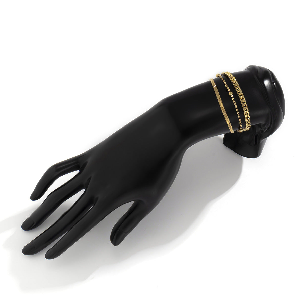 Bracciale a Serpente Minimalista da Donna con Design Geometrico Cavo Gioielli in Metallo Elettroplaccato