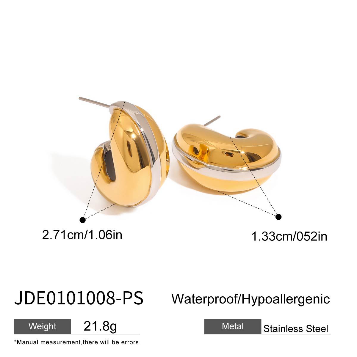 Elegant Round Geometric Cubic Zirconia Stainless Steel and Titanium Steel Jewelry Set for Women with Plated Cable Chain