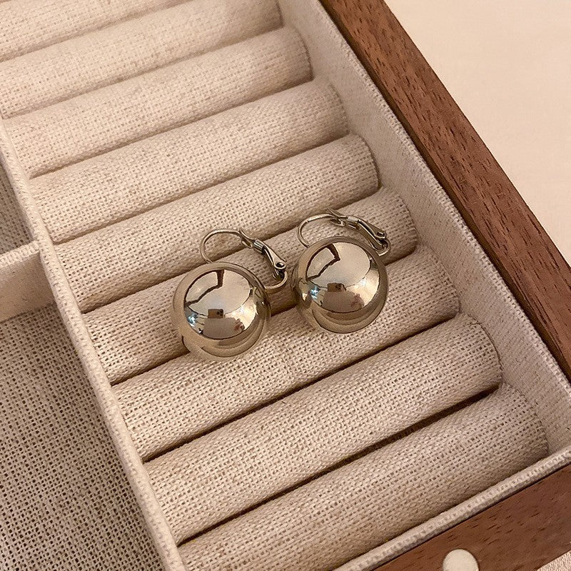 Aretes Geométricos Minimalistas de Cobre con Acabado Chapado para Mujer Pendientes Modernos y Versátiles
