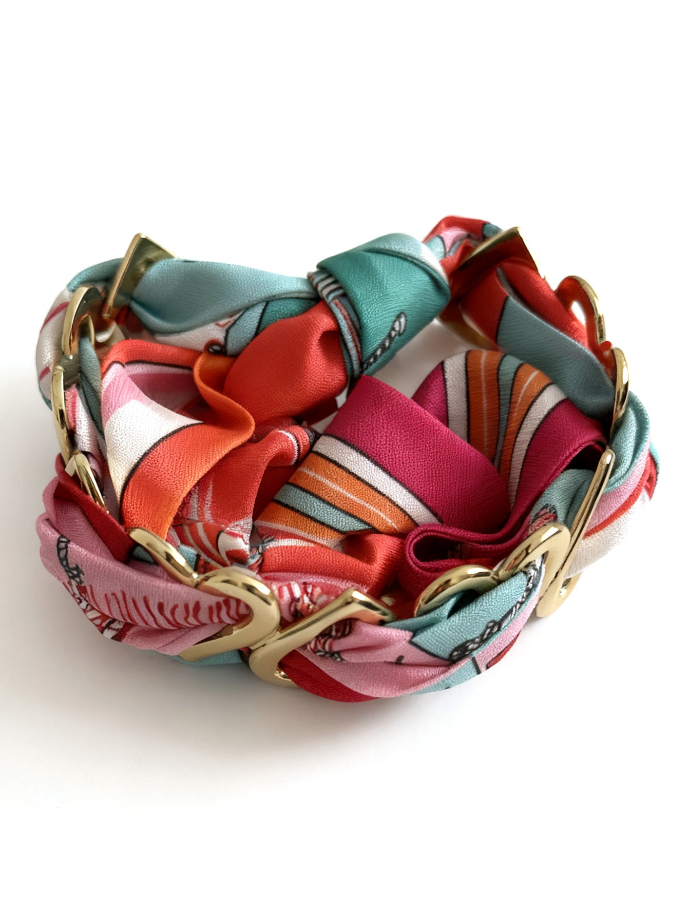 Bracciale a fascia larga in acciaio inossidabile placcato a forma di cuore irregolare, stile streetwear alla moda