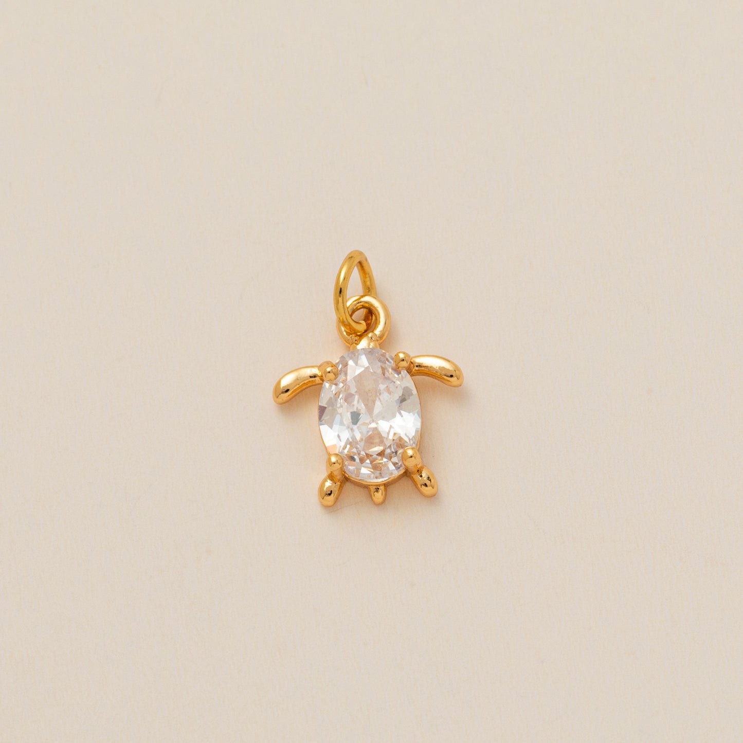 Plated Brass Animal Butterfly Charm Bar Ball Chain Necklace Unisex