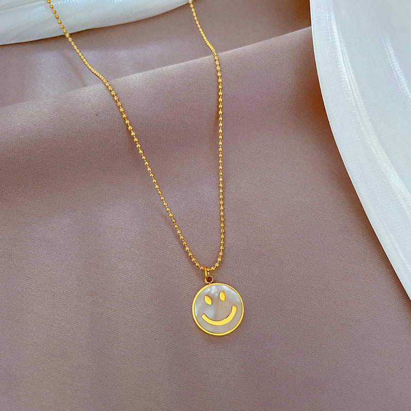 Collana Minimalista con Pendente Geometrico in Acciaio al Titanio per Donna e Uomo con Catena a Locket Dorata, Dolce e Delicata Gioielleria per la Clavicole