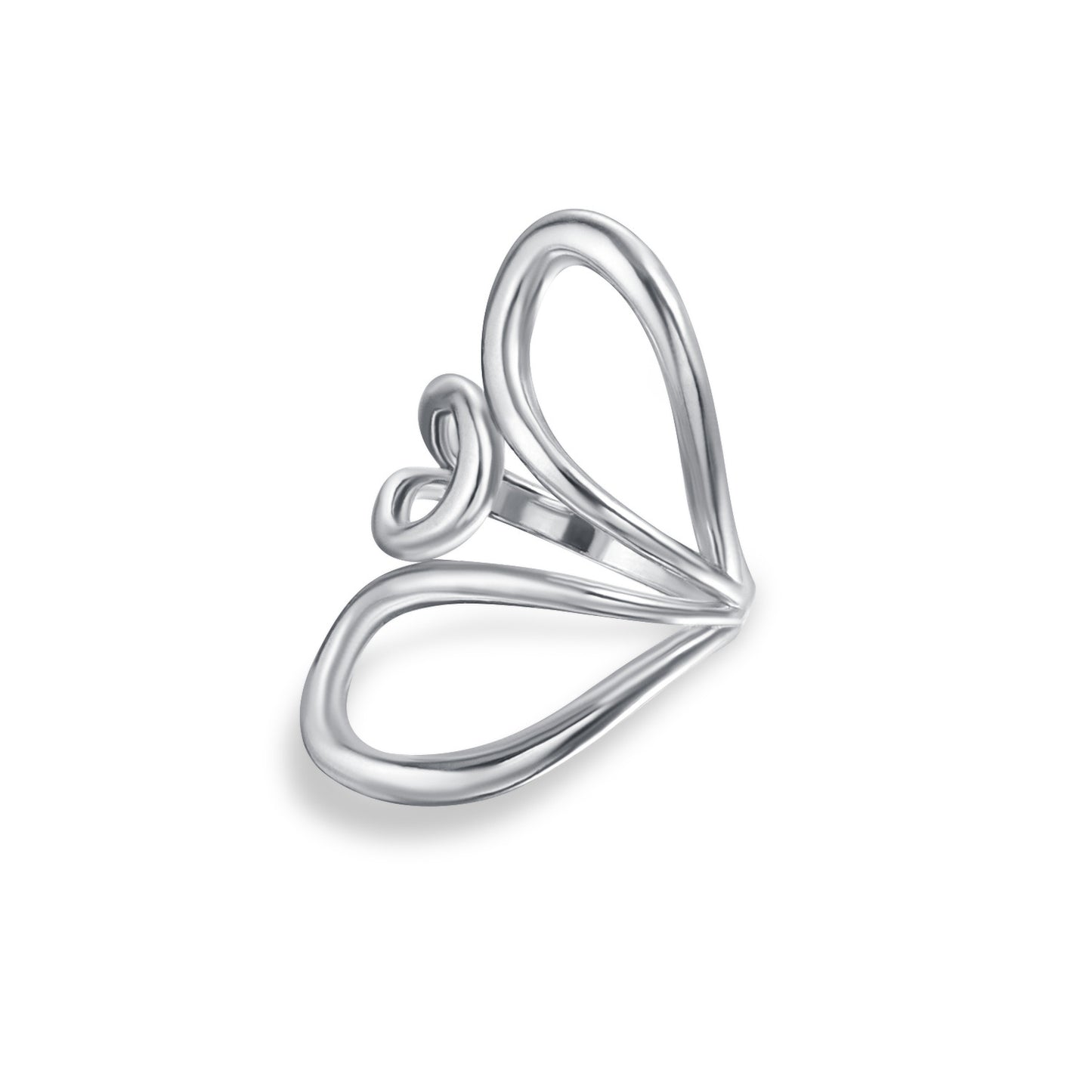 Anillo geométrico ajustable de metal chapado para mujer. Accesorio de moda