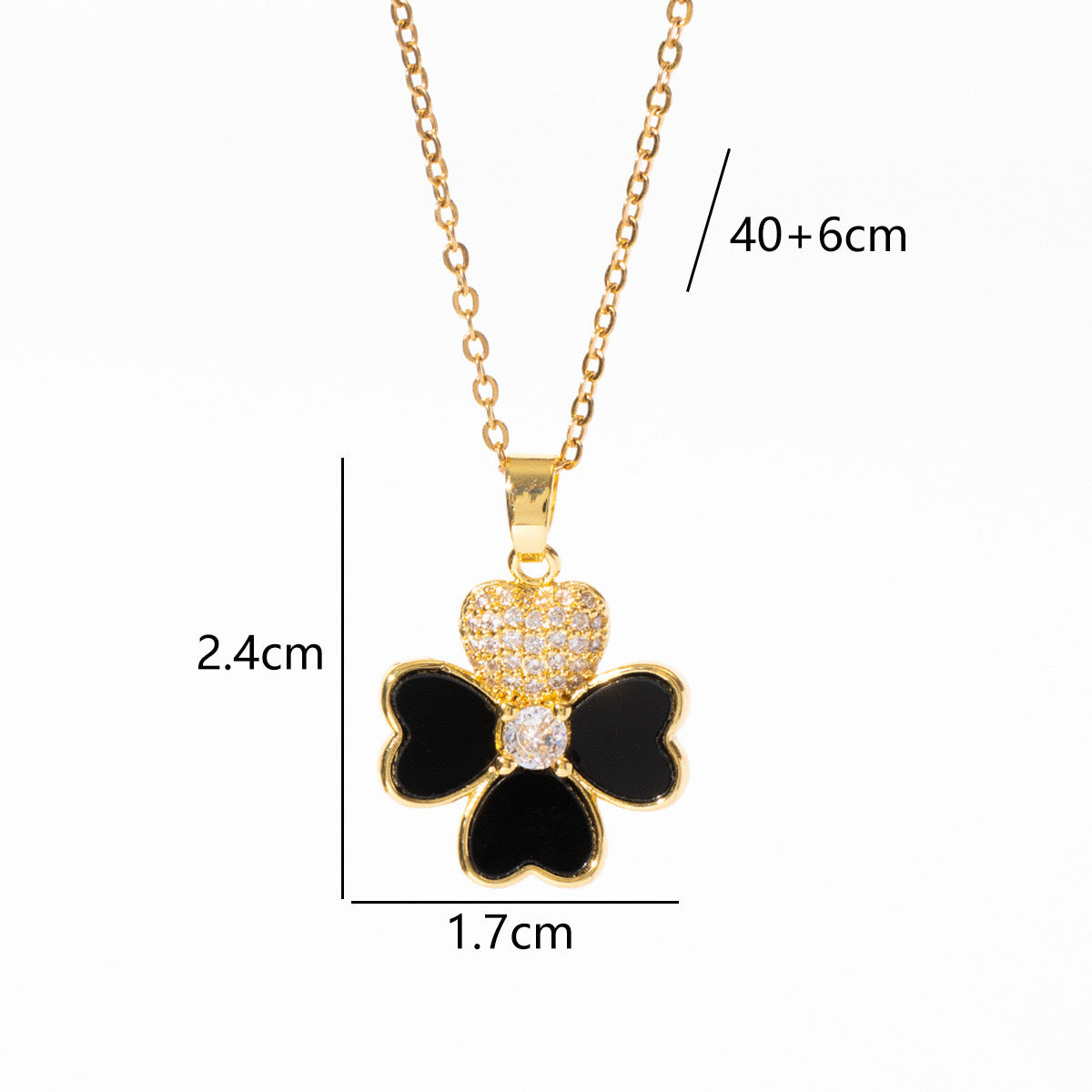 Elegant Minimalist Heart-Shaped Titanium Steel Necklace Set with Gold-Plated Copper Pendant and O-Chain