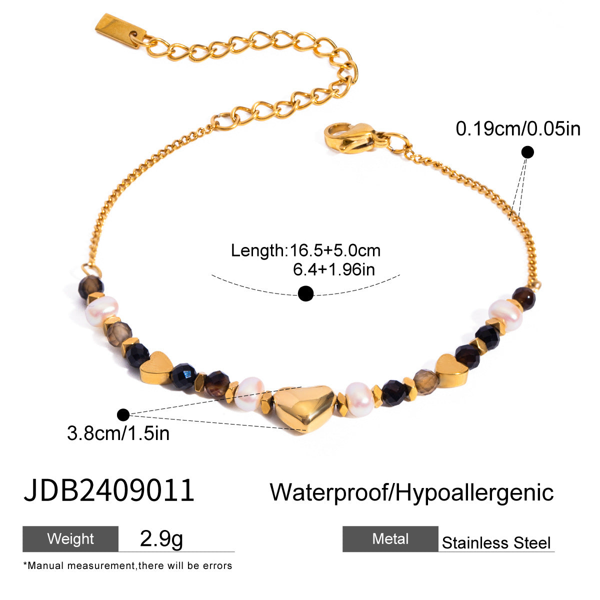Anello-Bracciale Geometrico da Donna in Acciaio Inossidabile con Perla e Zirconia, Estetica Lussuosa Minimalista
