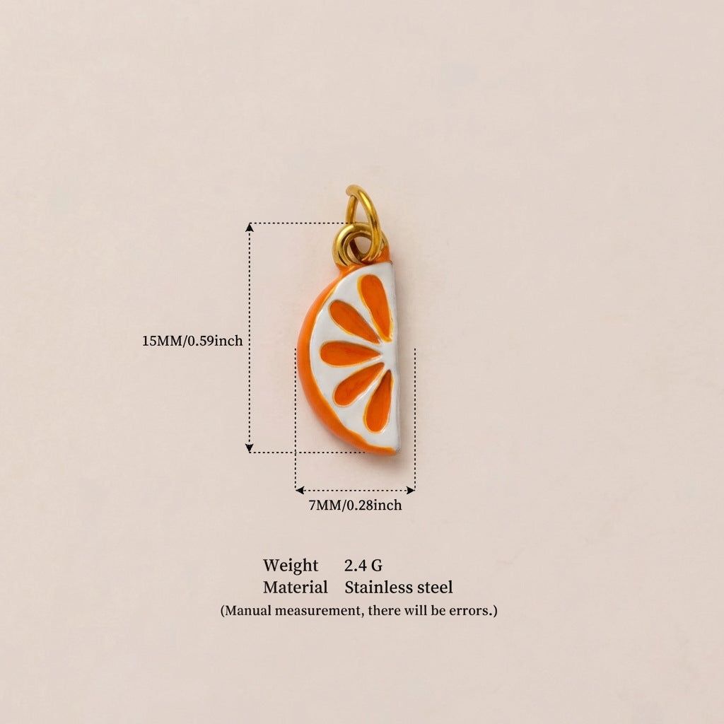 Sweet Fruit Stainless Steel PVD Plated Pendant