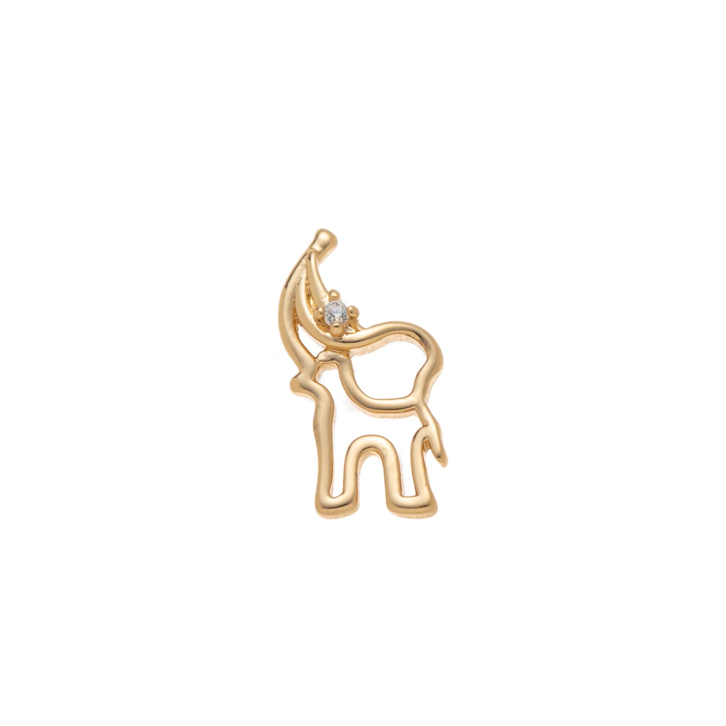 Ciondolo a Medaglione Tondo Geometrico Vintage Placcato Oro 18K in Ottone e Acciaio al Titanio Charm Bar