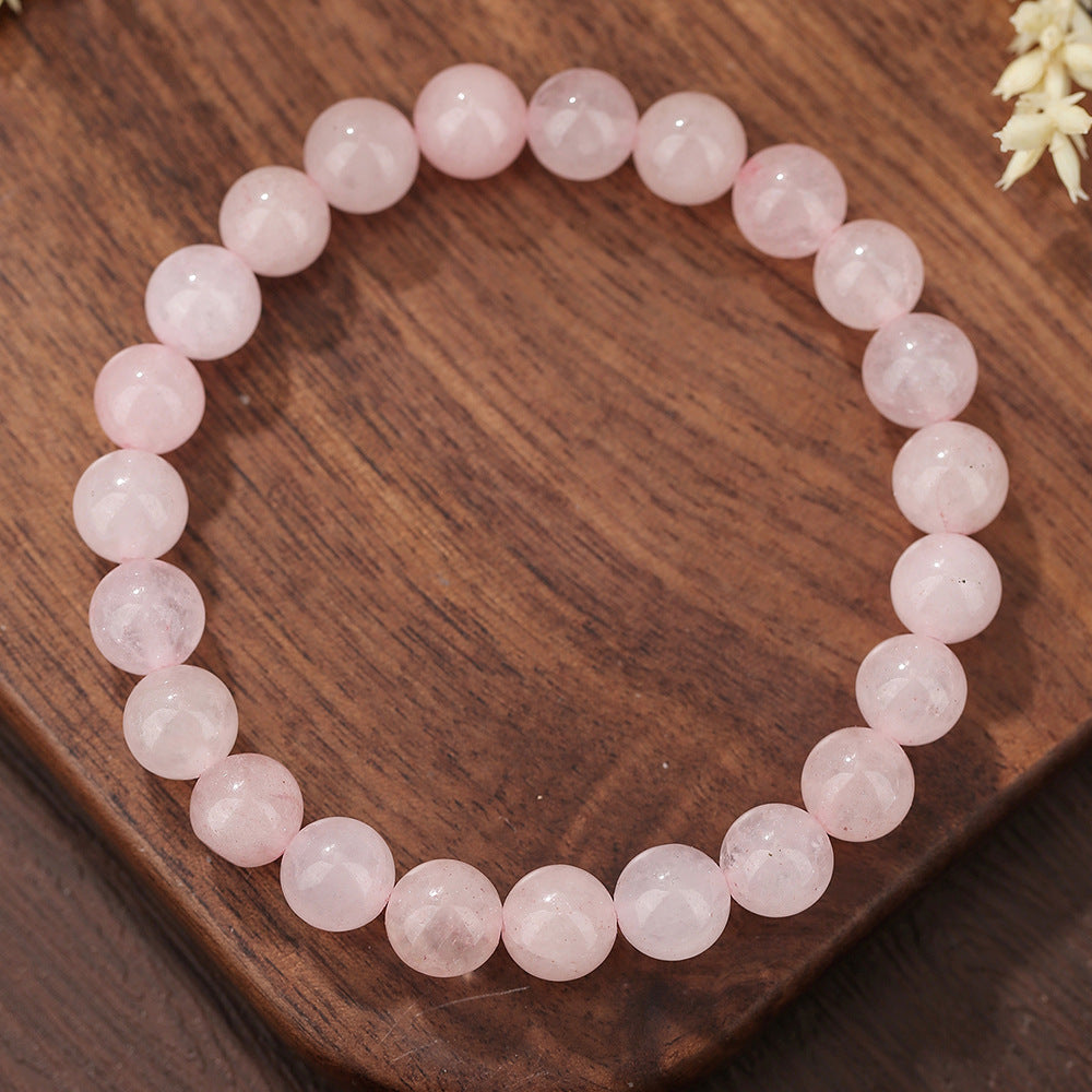 Vintage Bohemian Round Geometric Volcanic Stone Tiger Eye Rose Quartz Black Agate Amethyst Beaded Bracelet Unisex