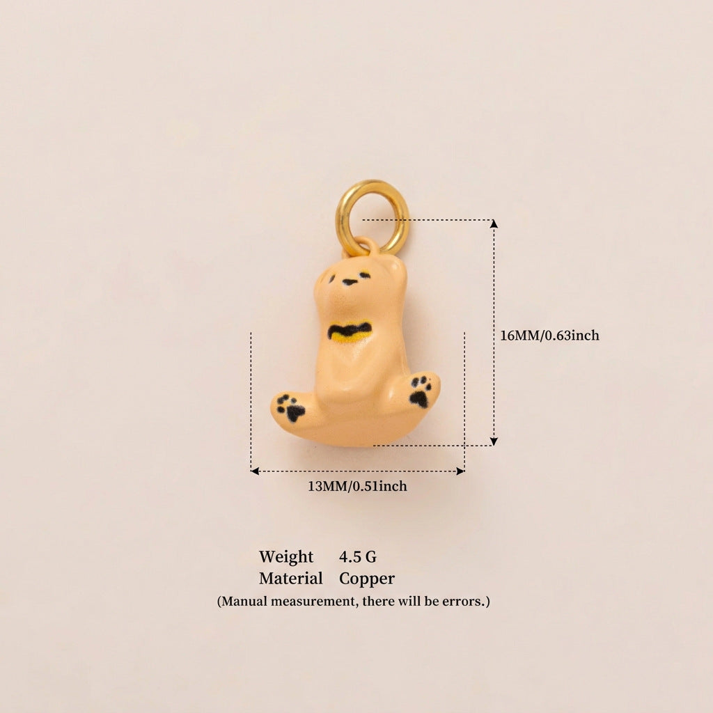 Minimalist Luxury 18K Gold Plated Stainless Steel Fox Animal Pendant Necklace for Unisex