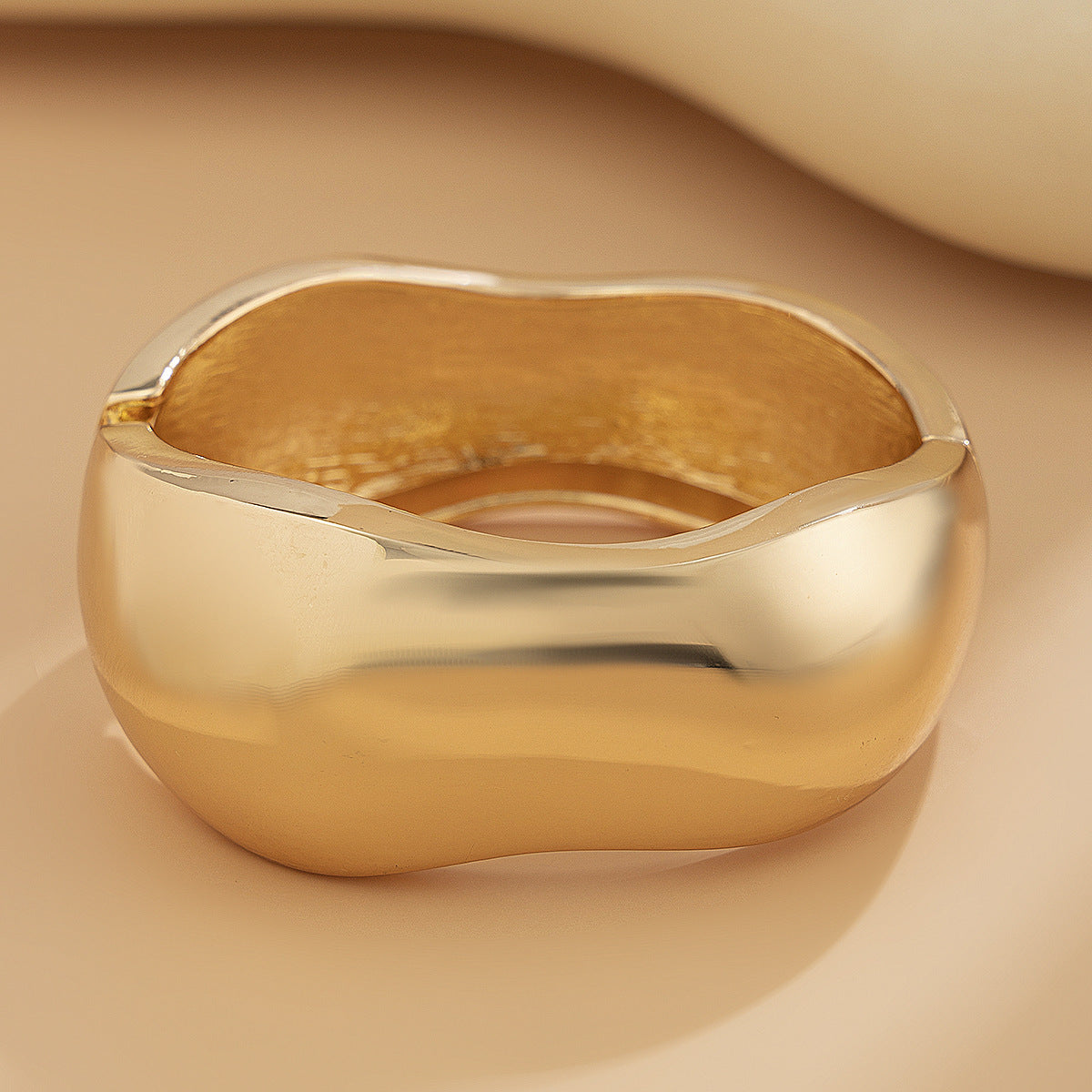 Vintage Gradient Oval Square Resin Bangle Bracelet