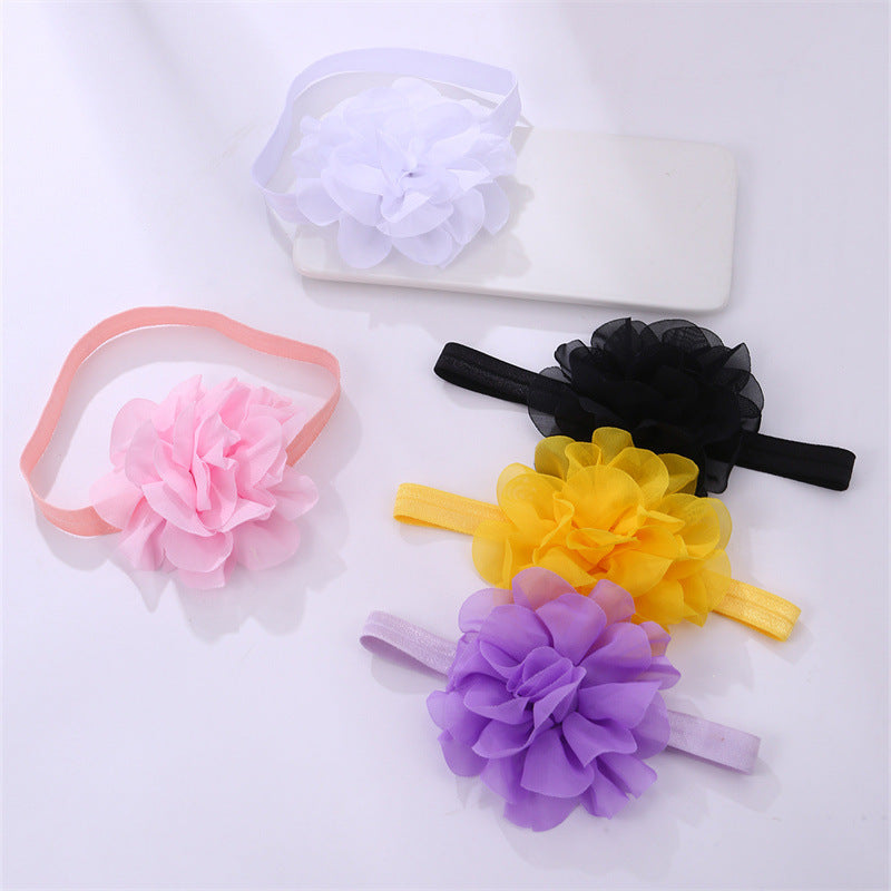 Simpatica Fascia per Capelli Floreale da Ragazza con Peonia Intagliata e Fascia Elastica