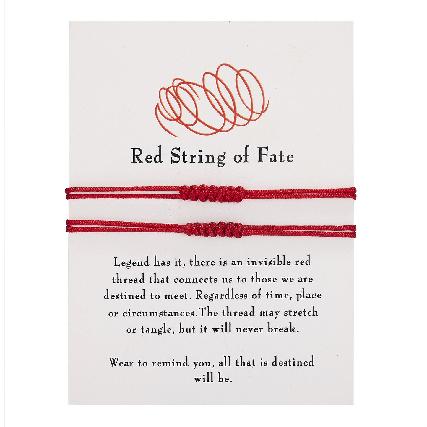 Fashion Elegant Handmade Bow Red Rope Adjustable Friendship Bracelet for Unisex