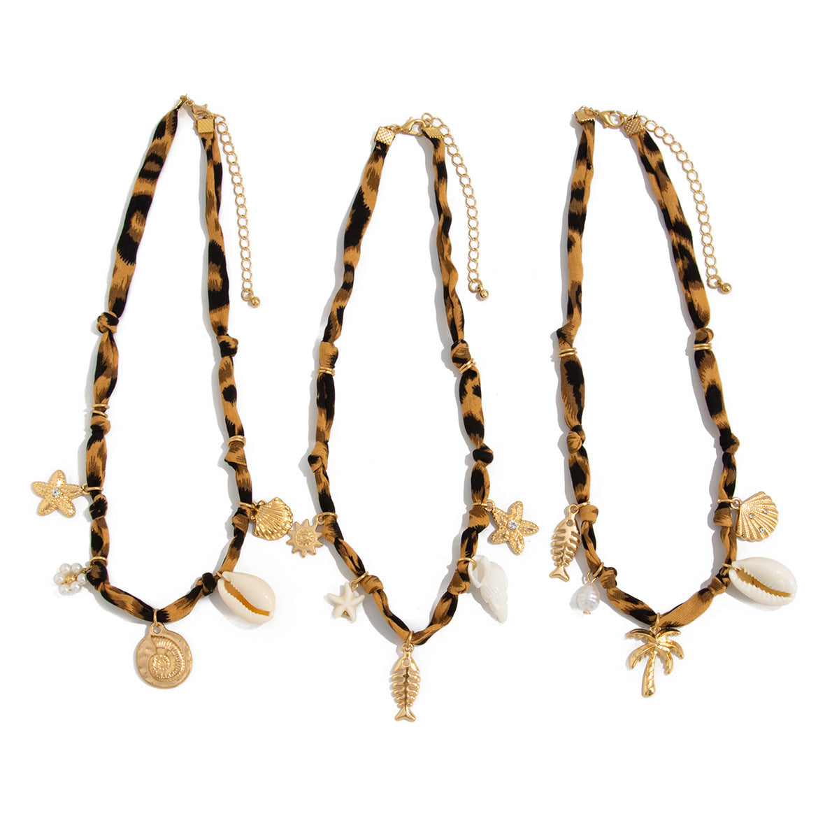 Minimalist Star-Shaped Alloy Pendant Necklace with Shell Inlay, Electroplated Ocean-Inspired Clavicle Chain for Women