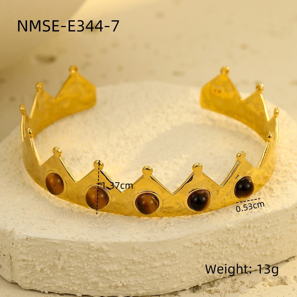 Pulsera de moda minimalista de acero de titanio para mujer con incrustaciones de piedra natural y perlas, brazalete de acero inoxidable electrochapado
