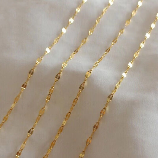 Minimalist Titanium Steel O-Chain Necklace for Women Fine Clavicle Chain without Pendant Hypoallergenic Stainless Steel Jewelry