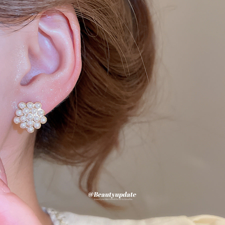 Eleganti orecchini a perno geometrici per donna con perni in acciaio inossidabile, gioielli di moda quotidiana di lusso elettroplaccati