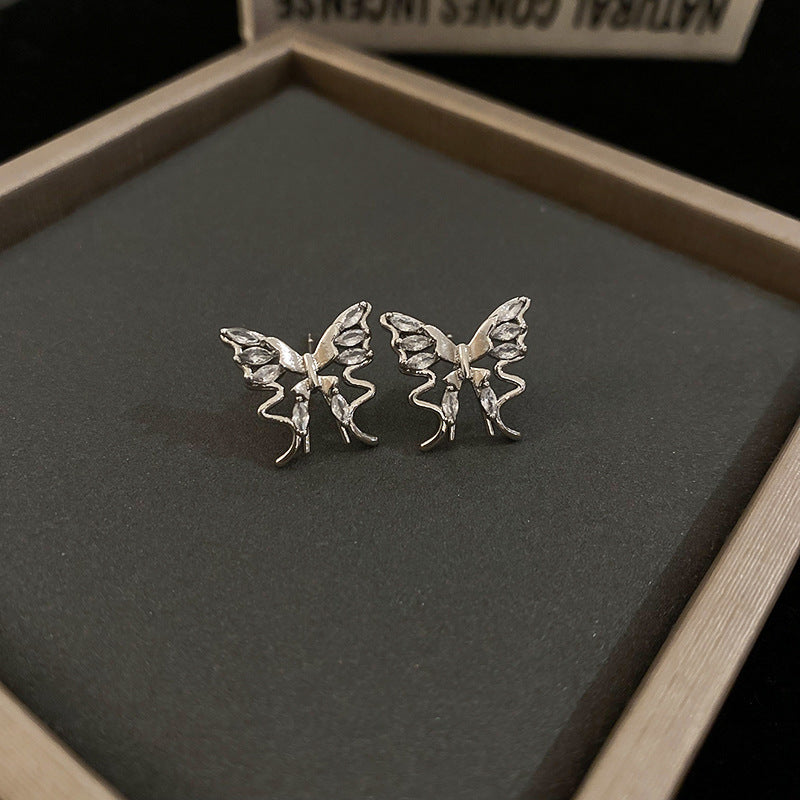 Orecchini da donna vintage floreali geometrici con perle, finitura smaltata, in rame placcato e perni in acciaio inossidabile