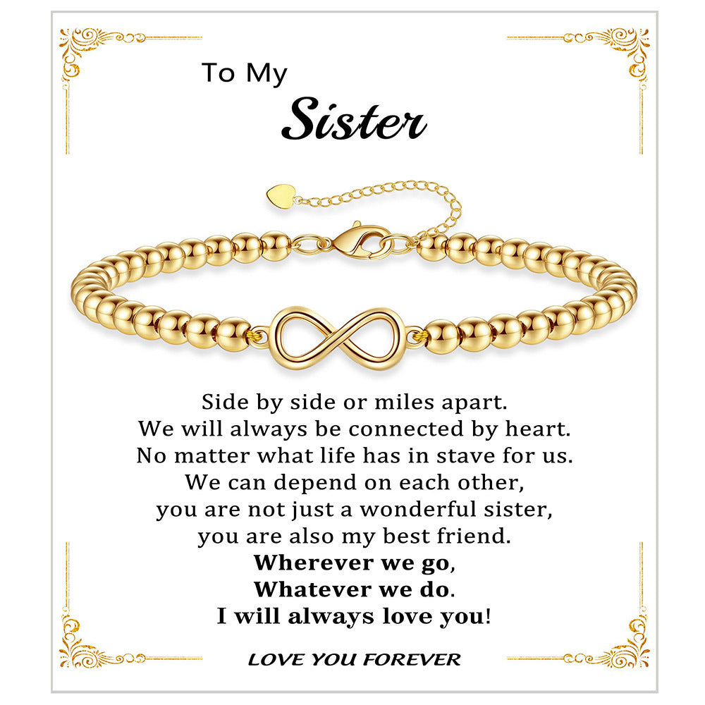 Fashionable Heart Shaped Plated Stainless Steel Bracelet for Women