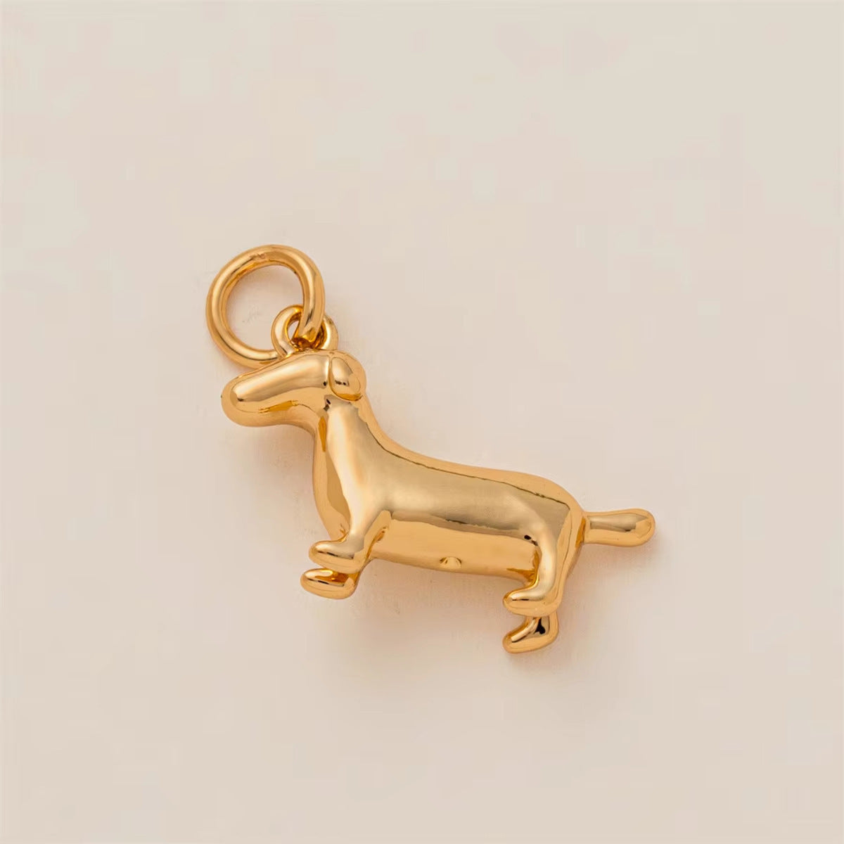 Minimalist Luxury 18K Gold Plated Brass Animal Pendant Necklace for Unisex